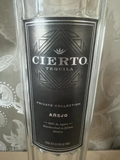 Cierto Añejo Tequila 750ml - EMPTY BTL - FREE SHIPPING FROM USA