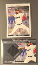 2022 Topps x Derek Jeter Call Of The Captain 3 SANDY ALCANTARA RELIC /125 & Base
