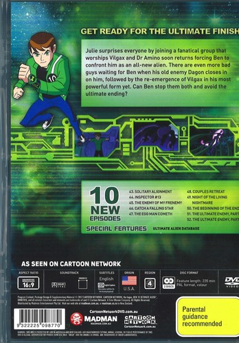 A8 BRAND NEW SEALED BEN 10 ULTIMATE ALIEN 8 - VOLUME 8 DVD Region 4 - Picture 2 of 2