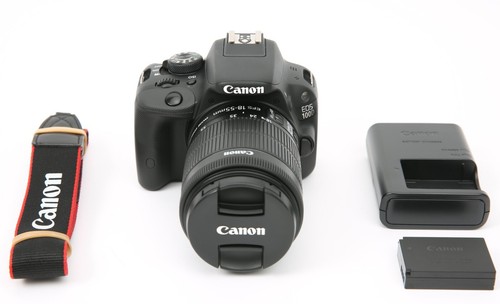 Canon EOS 100D digitale 18-MP-Spiegelreflexkamera mit Objektiv 18–55 mm IS STM (schwarz) 5070 SC
