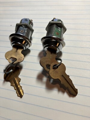 Momentary Switch Lock, Key Removable in Off Position, with 2 Keys     Set of 2