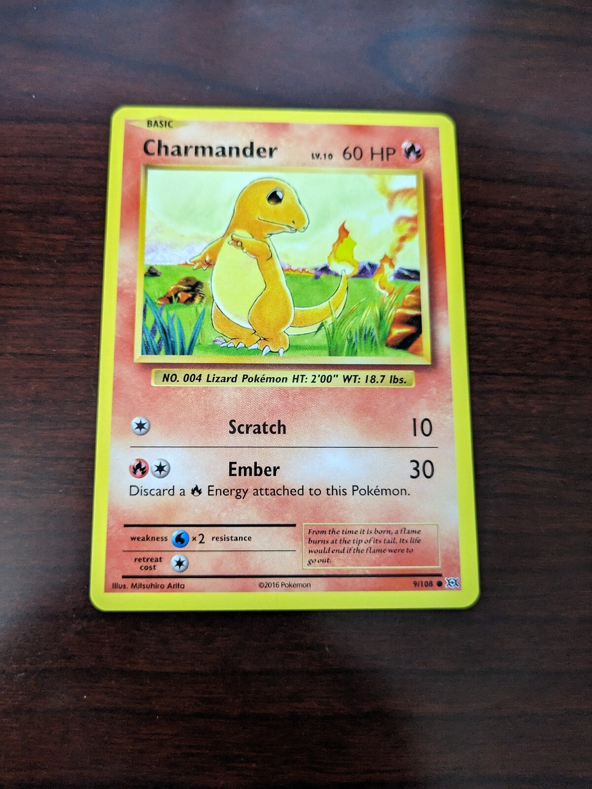Charmander 9/108- XY Evolutions- Common- NM/M