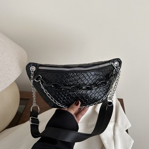 Solid Color Leather Fanny Packs Crossbody Bag Crossbody Waist Pack Street - Picture 8 of 14