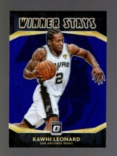 2020-21 OPTIC WINNER STAYS PURPLE HOLO PRIZM #6 KAWHI LEONARD SAN ANTONIO SPURS