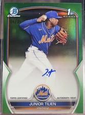 2023 Bowman Chrome Junior Tilien Bowman 1st Green  AUTO #'d 92/99 METS