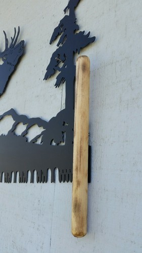 Elk crosscut saw wall art decor garage rustic home decor Fathers Day Gift - Picture 2 of 7