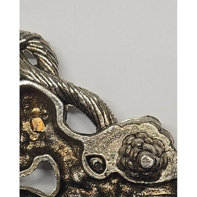 Godinger Silver Plated Green Marble Serving Tray Charcuterie Cheese Platter - Image 4 of 4