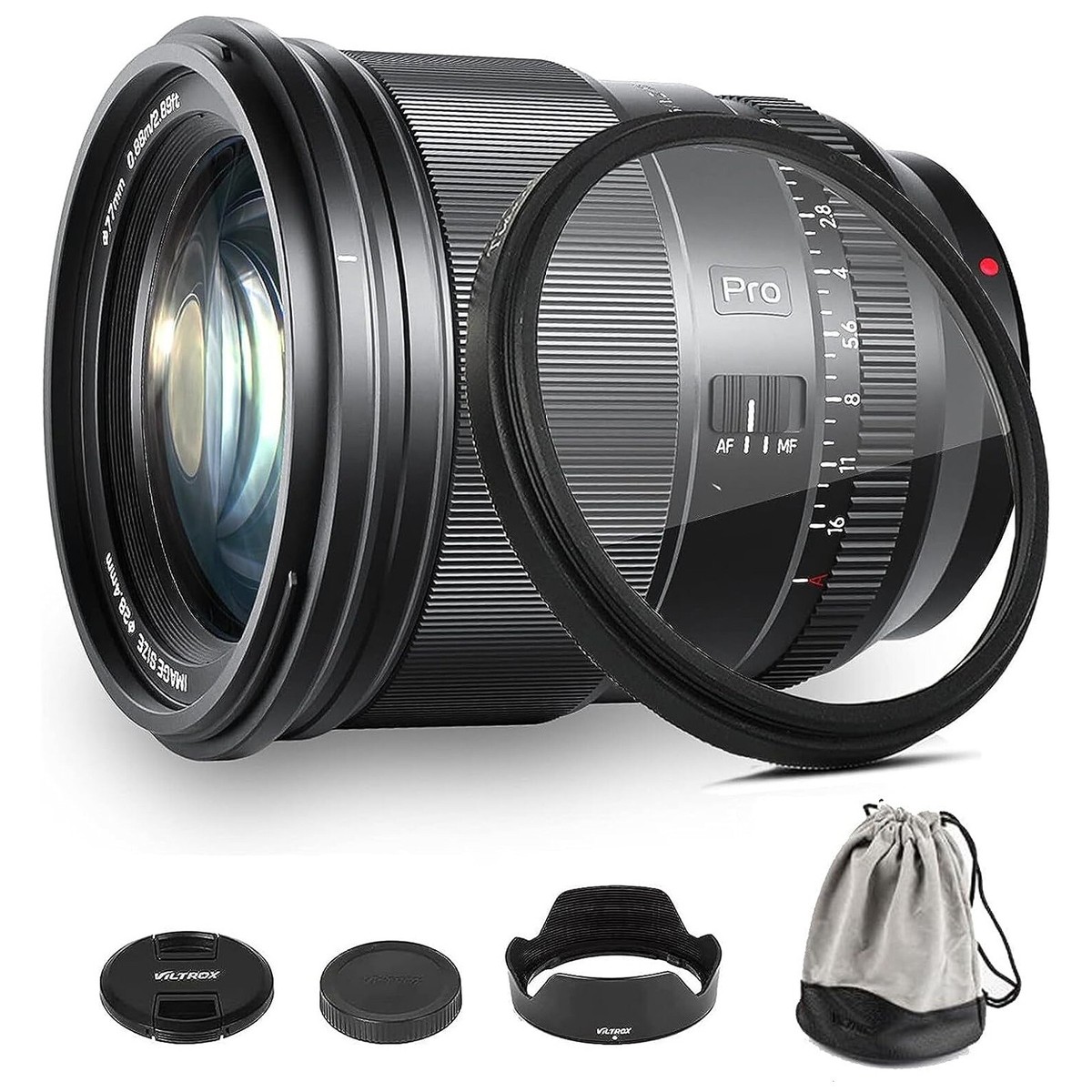 VILTROX 75mm Pro Wide Angle Autofocus APS-C Prime Lens for Sony E-Mount