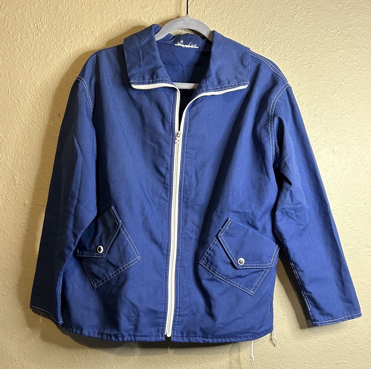 Vintage White Stag Blue Zip Light Jacket | eBay