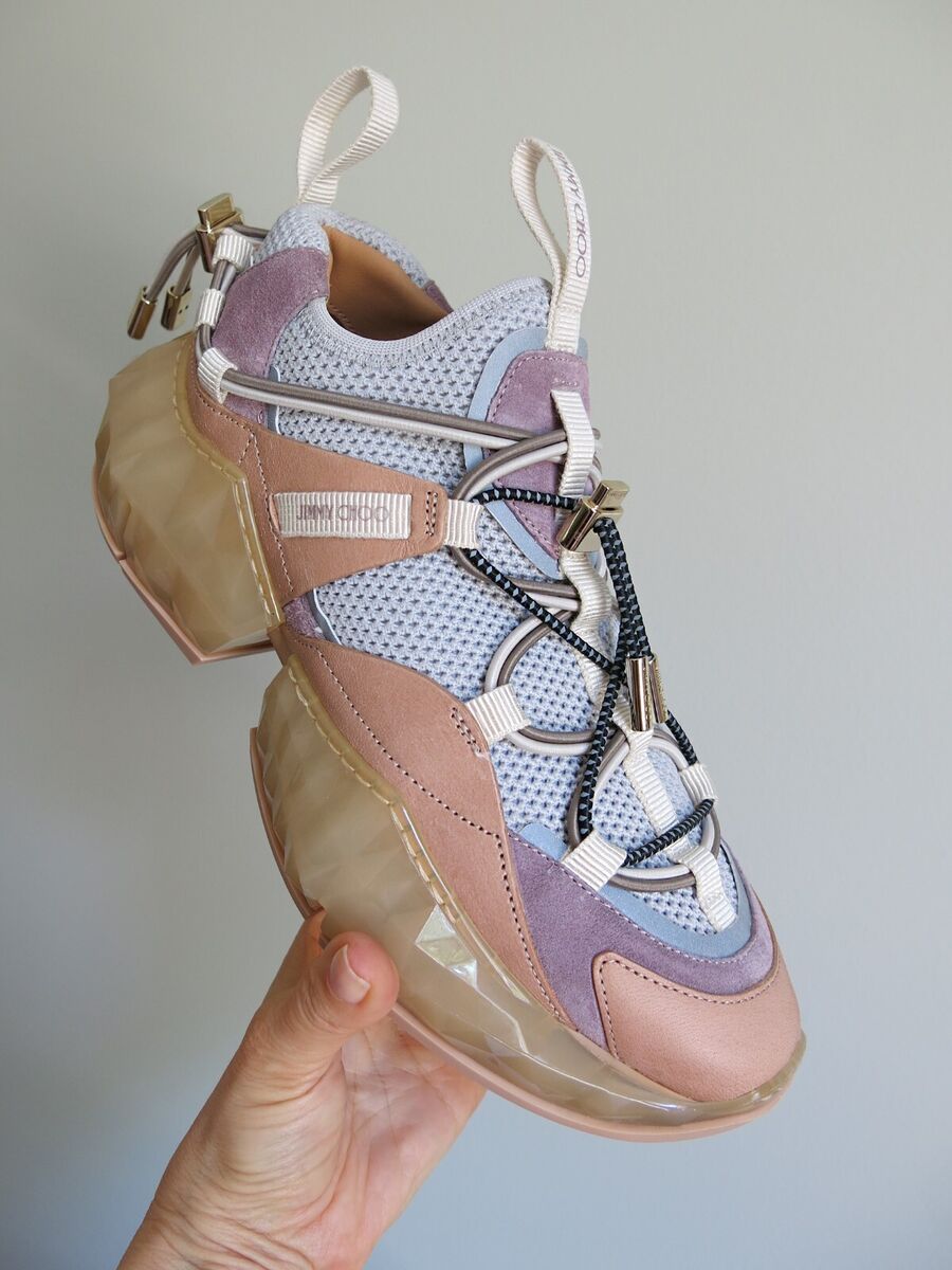 NIB! JIMMY CHOO Diamond Trail Porcelain Balet Pink Sneakers NIB! JIMMY CHOO Diamond Trail Porcelain Balet Pink Sneakers
