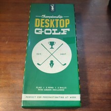 Golf Set Desktop Includes Mini Clubs, Mini Golf Balls Red Flag office toy