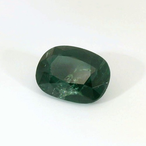 2,45 quilates-ZAFIRO NATURAL 9X6 MM COLOR VERDE CORTE OVALADO PIEDRA PRECIOSA VER VIDEO - Imagen 6 de 9