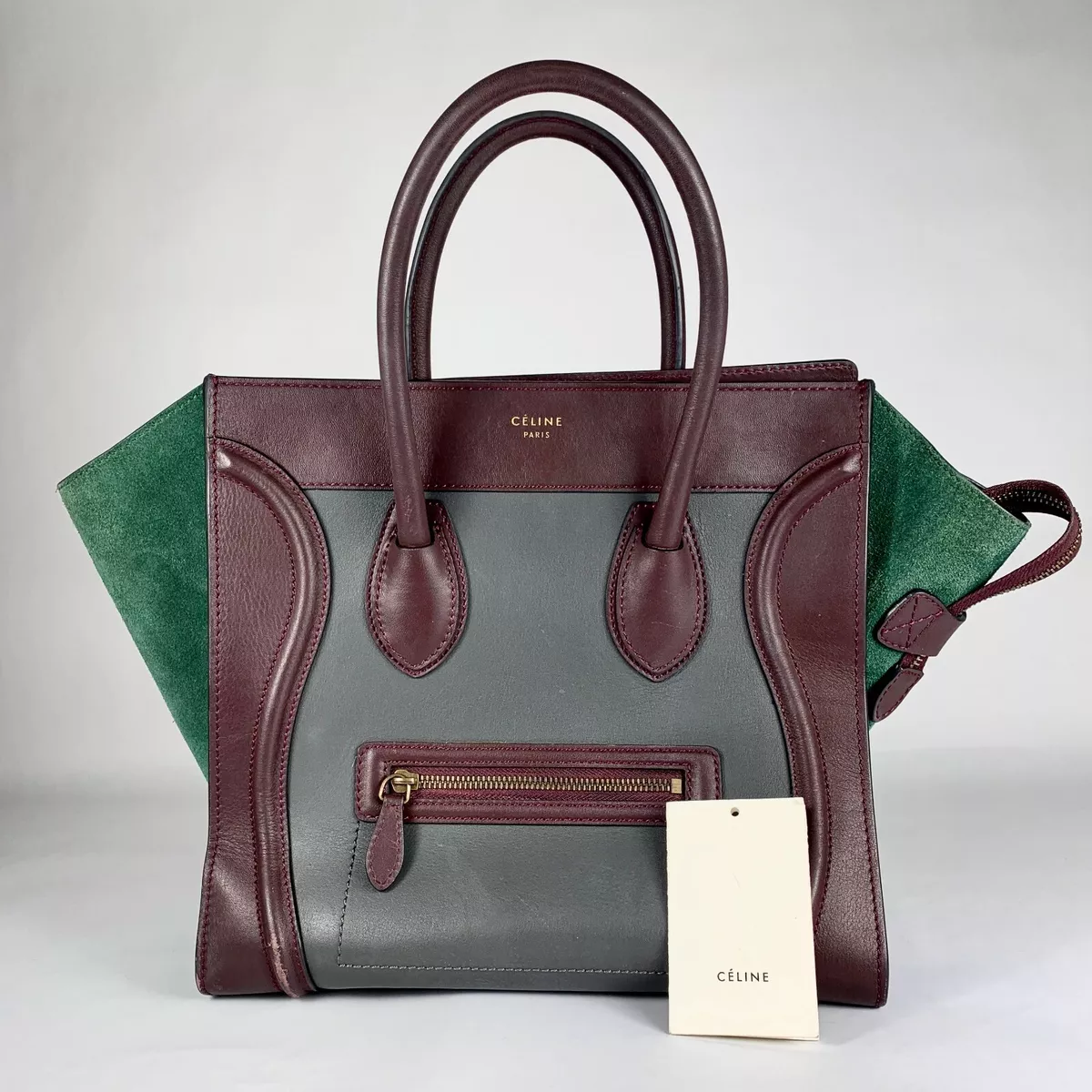Celine mini luggage tricolor new arrivals