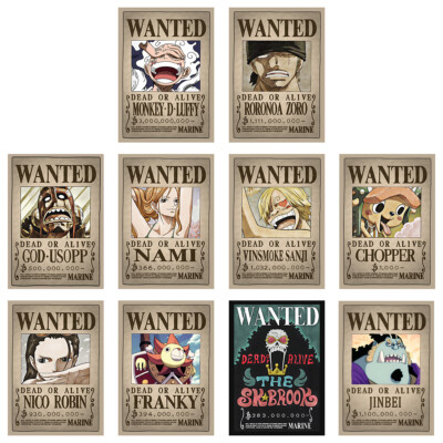 One Piece Wanted Poster - Onigashima Wano Kuni Ruffy Luffy Gear 5 Zoro Nami