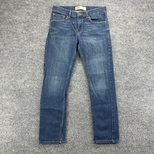 Levis Jeans Boys 18 Reg Blue Straight Leg Mid Rise Medium Wash 511 Denim 29x28