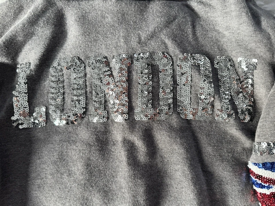 Edición Limitada Victoria's Secret Rosa Londres Desfile de Moda Cremallera Sudadera con Capucha XS BLING Foto 4 de 4