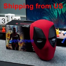 US Ship Deadpool Mask Remote Control Open Close Eyes Cosplay Masks Movie Fans