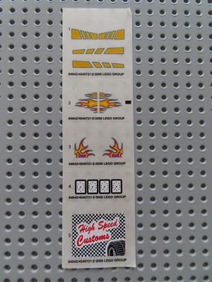 Lego 1 x Sticker Bogen Set 10200 Custom Car Garage  NEU
