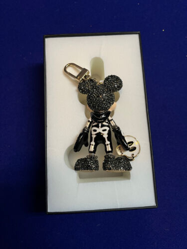 BAUBLEBAR X DISNEY HALLOWEEN SKELETON MICKEY MOUSE BAG CHARM KEYCHAIN NEW - Picture 4 of 6