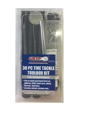 GRIP 30pc Tire Repair Kit Tool Box Set Puncture Fix it Kit New Tools Plugs 52123
