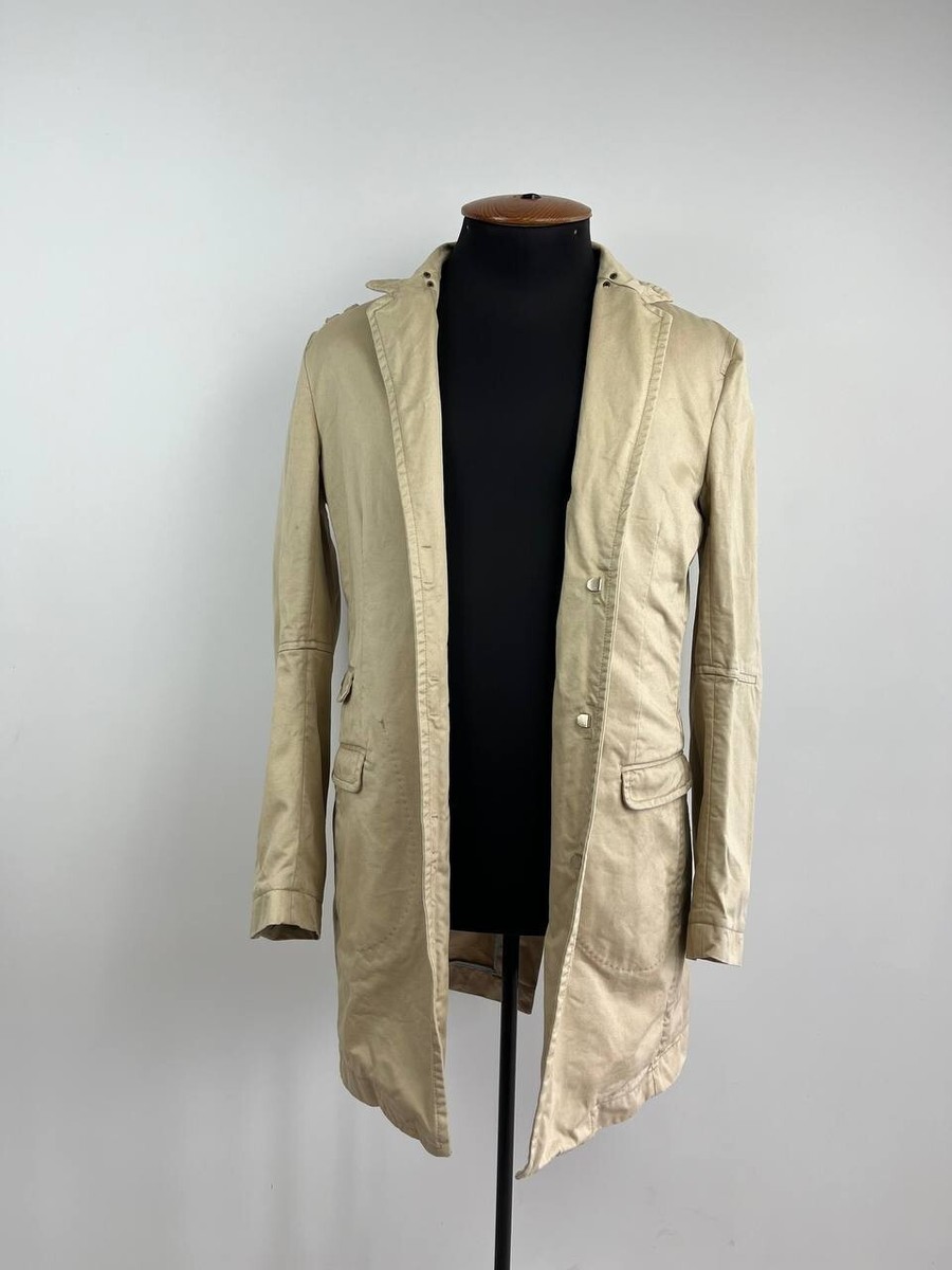 【送料&関税込】Dsquared2 Trench Coat Dsquared2 Men Vintage Trench Coat Size 52 | eBay