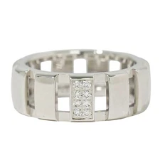CHAUMET Class One Diamond Ring 750  White Gold US 5 6.5g