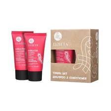 Luseta Keratin Smooth Shampoo&Conditioner Set for Straight Wavy Hair 1.01oz Set