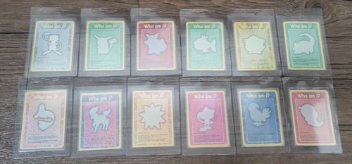 Pokemon Funskool Who Am I Set Of 12 Cards India 2004 Please Read 