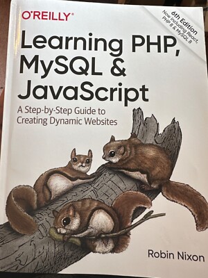 Learning PHP, MySQL & JavaScript text like new!