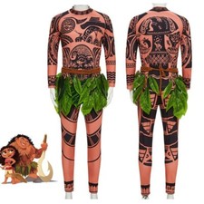 Moana Bodysuit Fancy Dress Party Cosplay Outfits Funny Costume Halloween
