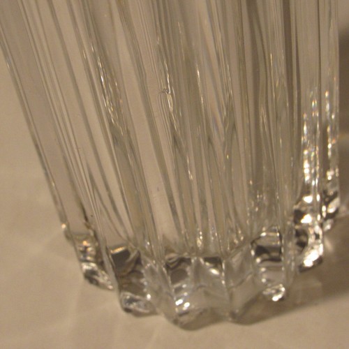 Shannon Crystal Designs of Ireland, Art-Deco-Stil, handgeschnittene schwere Kristallvase - Bild 9 von 16