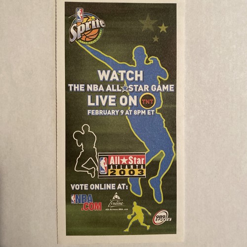 2003 NBA ALL-STAR GAME BALLOT ATLANTA JORDAN KOBE SHAQ MINT LOT (6) - Picture 2 of 3