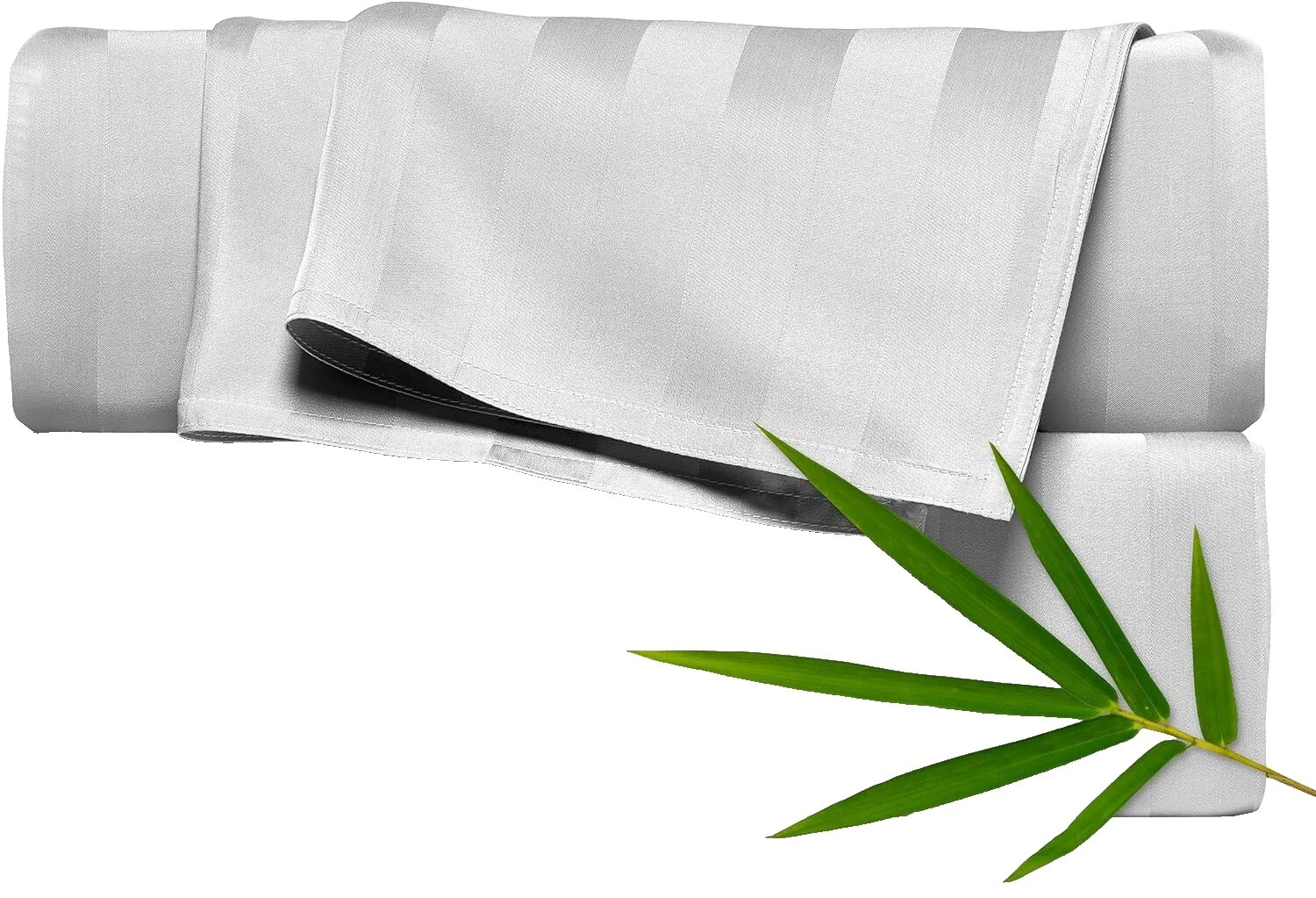 Rayas de bambú King Bed Sheets