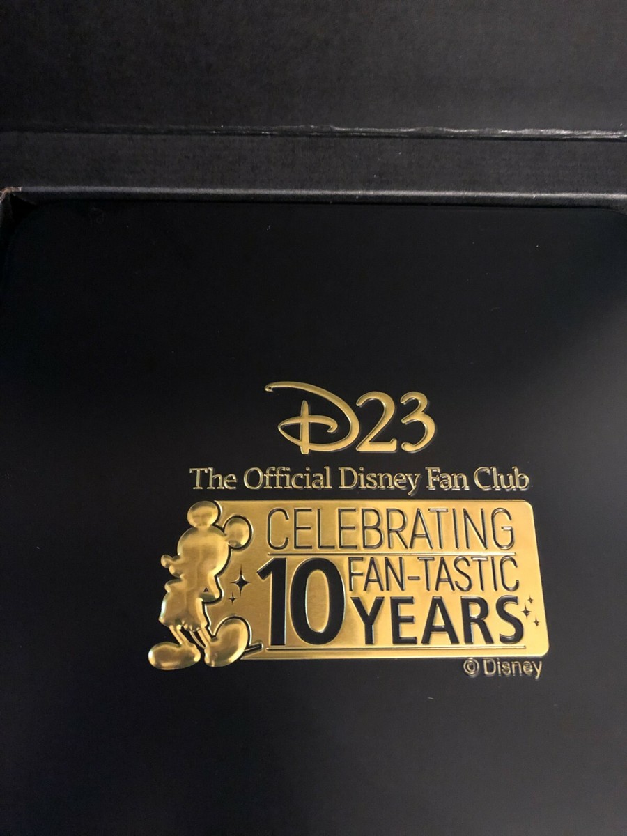 Disney D23 Official Fan Club 10 Year Anniversary 10 PIN SET With