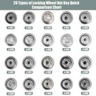 <!--F#f_0-->521-540 Wheel Lock Lug Nut Anti Theft Lug Nut Screw Remove Key For VW<!--F/-->