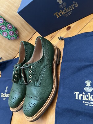 Made In UK - 11 US (10 UK) - Trickers - Cap Toe - Scotch Grain