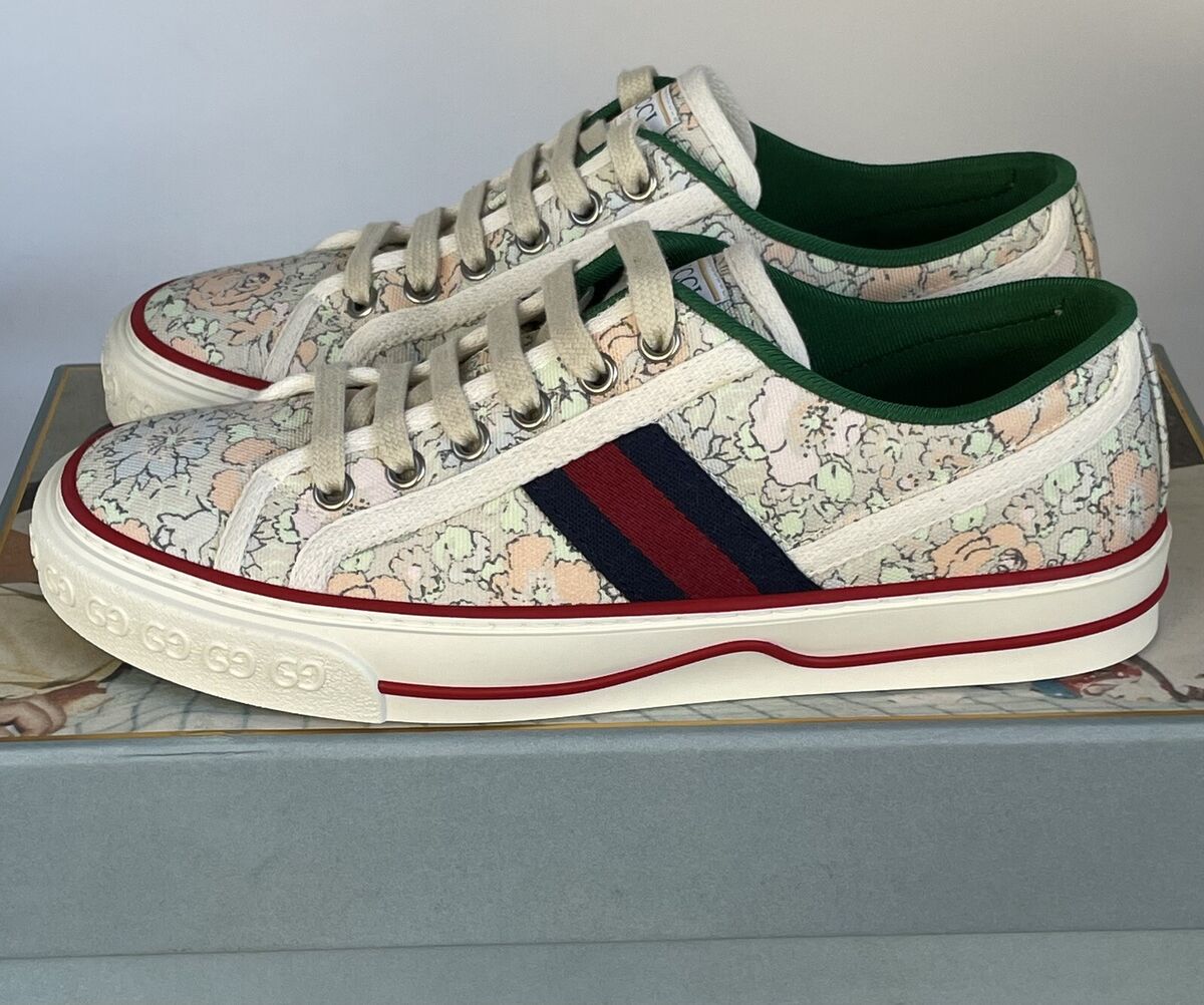 NIB W/B/T GUCCI WOMENS SEPANG TENNIS 1977 LIBERTY LONDON WEB NIB W/B/T GUCCI WOMENS SEPANG TENNIS 1977 LIBERTY LONDON WEB