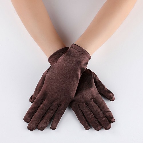 Womens Gloves Evening Dress Glossy Ladies Party Prom Satin Short Newest - Picture 26 of 27