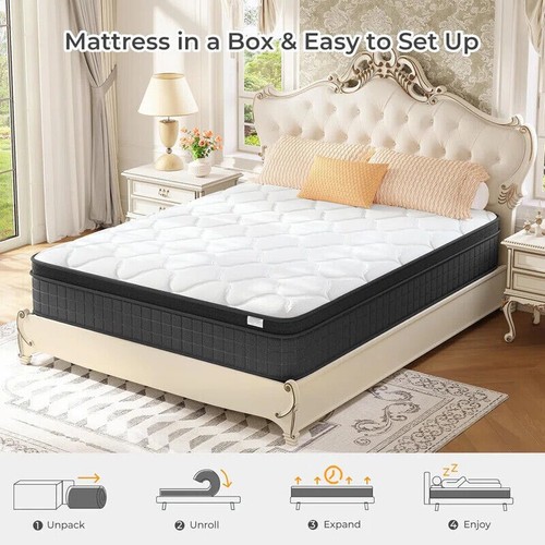 LUXURY ORTHOPAEDIC 4000 POCKET SPRUNG MATTRESS 3FT 4FT 4FT6 DOUBLE 5FT KING SIZE - Picture 53 of 89