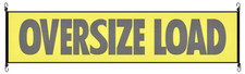 4 Pack 18" x 84" Oversize Load Sign w/bungee cords PREMIUM - Heavy Duty Mesh