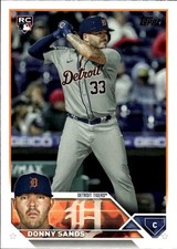 2023 Topps Donny Sands #416 Detroit Tigers 34G