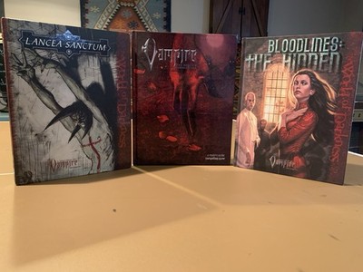 White Wolf - Vampire: The Requiem 2nd Ed Hardcover + 2 Source Books 
