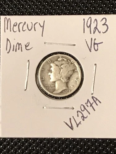 1923 Mercury Dime  VG