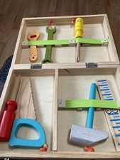 Children s Montessori Wood Box Tool Time Educational Play Toy Set