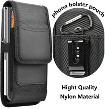 Phone Belt Clip Holster Carrying Pouch Card Holder Case For Samsung iPhone Moto