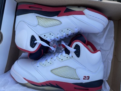 Air Jordan 5 Retro Fire Red Silver Tongue 2020 (GS) Size 7 Y  display picture 3