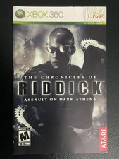 Chronicles of Riddick Assault on Dark Athena Xbox 360 Instruction Manual Only