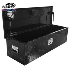 Aluminum Truck Bed Tool Box Trailer Storage Rv Pickup Truck Black 39x13x10