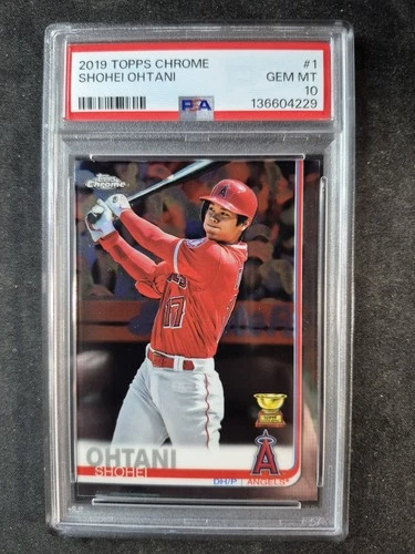 2019 Topps Chrome Batting #1 Shohei Ohtani Rookie Cup MLB Angels PSA 10 GEM MINT