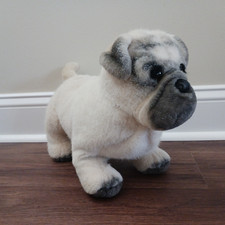 Vintage DAKIN Plush Buster PUG Dog Applause Huggables 14" Long Item 24496